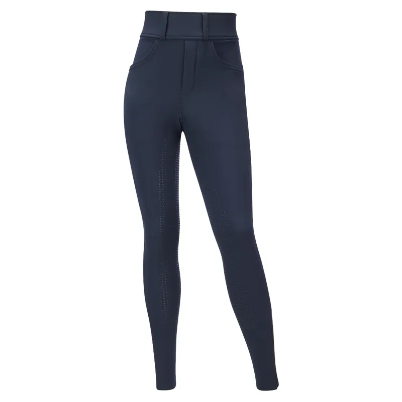 LeMieux Ella Young Rider Winter Bregging Riding Tights - Navy-4