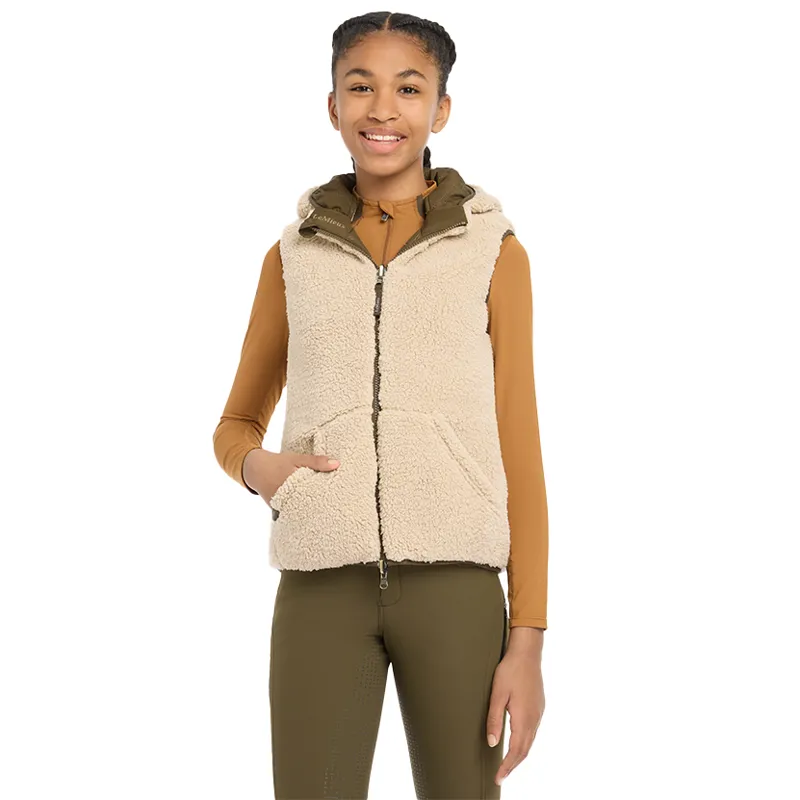 LeMieux Young Rider Eloise Reversible Winter Gilet - Alpine-9