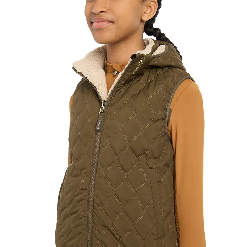 LeMieux Young Rider Eloise Reversible Winter Gilet - Alpine-10