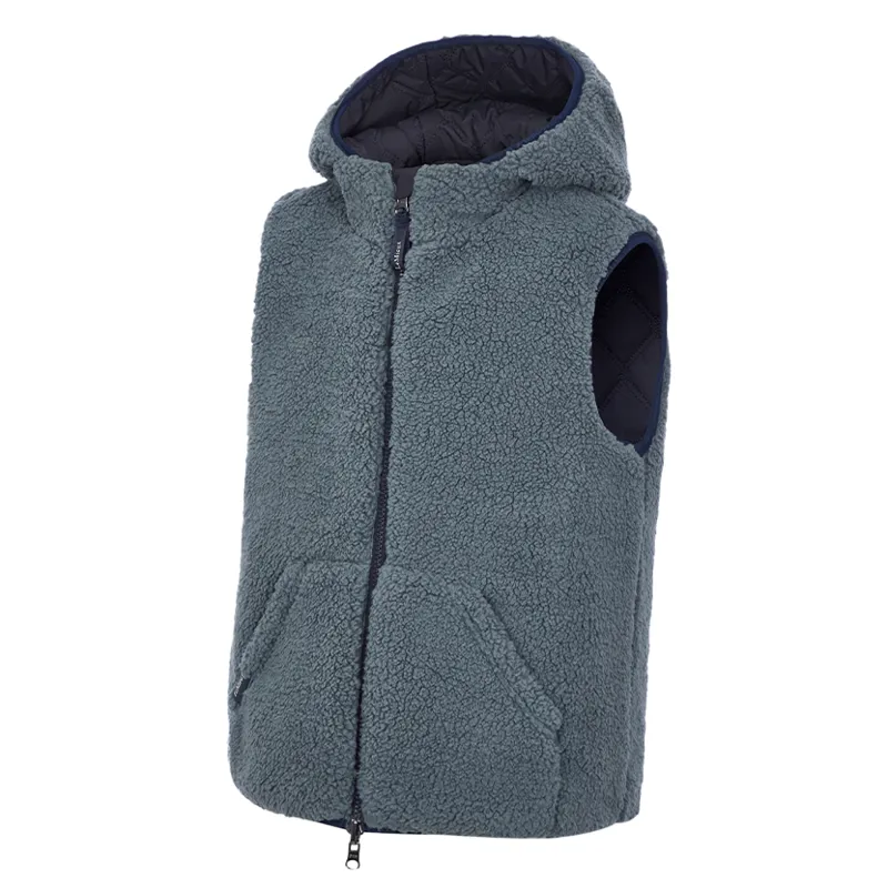 LeMieux Young Rider Eloise Reversible Winter Gilet - Navy-4