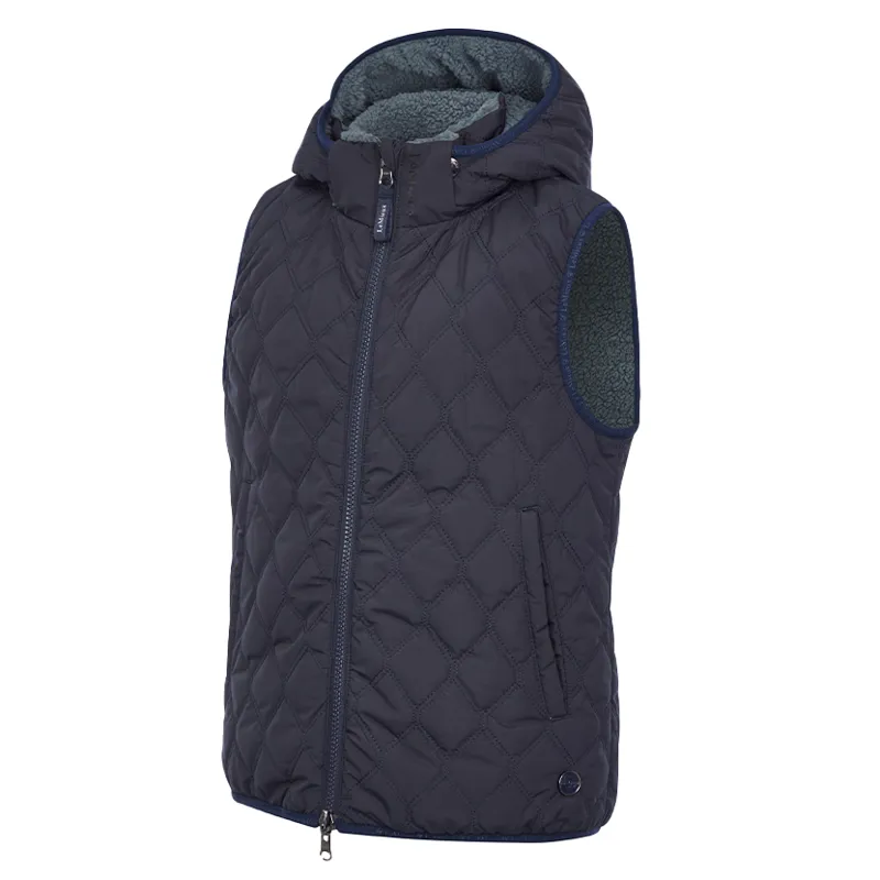 LeMieux Young Rider Eloise Reversible Winter Gilet - Navy-3