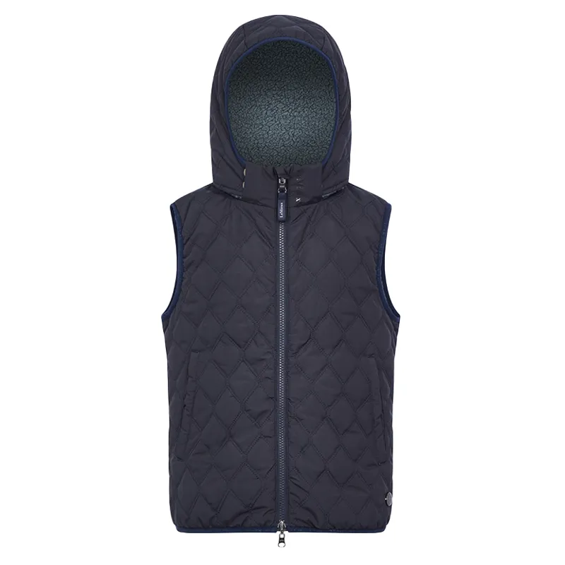 LeMieux Young Rider Eloise Reversible Winter Gilet - Navy-1