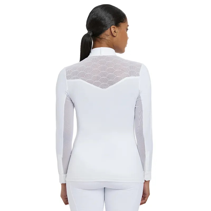 LeMieux Emily Ladies Long Sleeve Competition Shirt - White-1