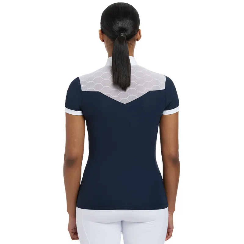 LeMieux Emily Ladies Short Sleeve Show Shirt - Navy-1