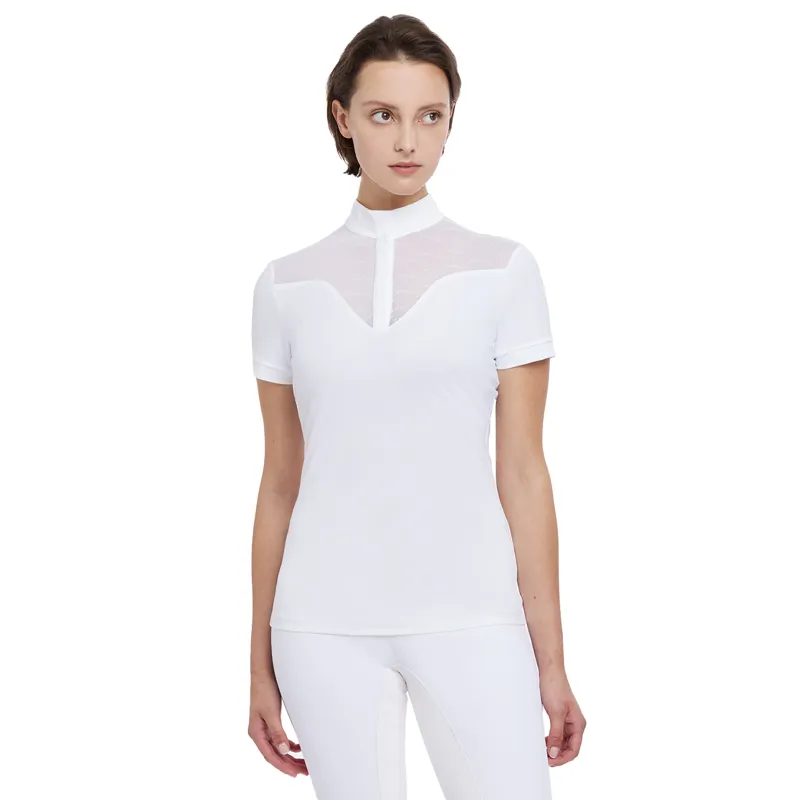 LeMieux Emily Ladies Short Sleeve Show Shirt - White