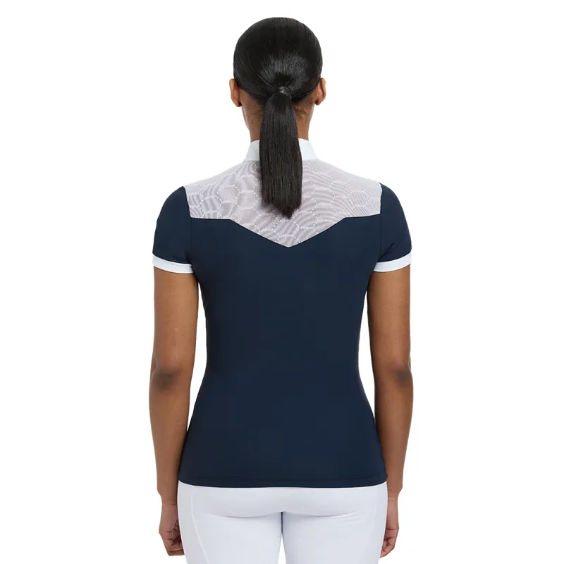 LeMieux Emily Ladies Short Sleeve Competition Shirt - Navy-1