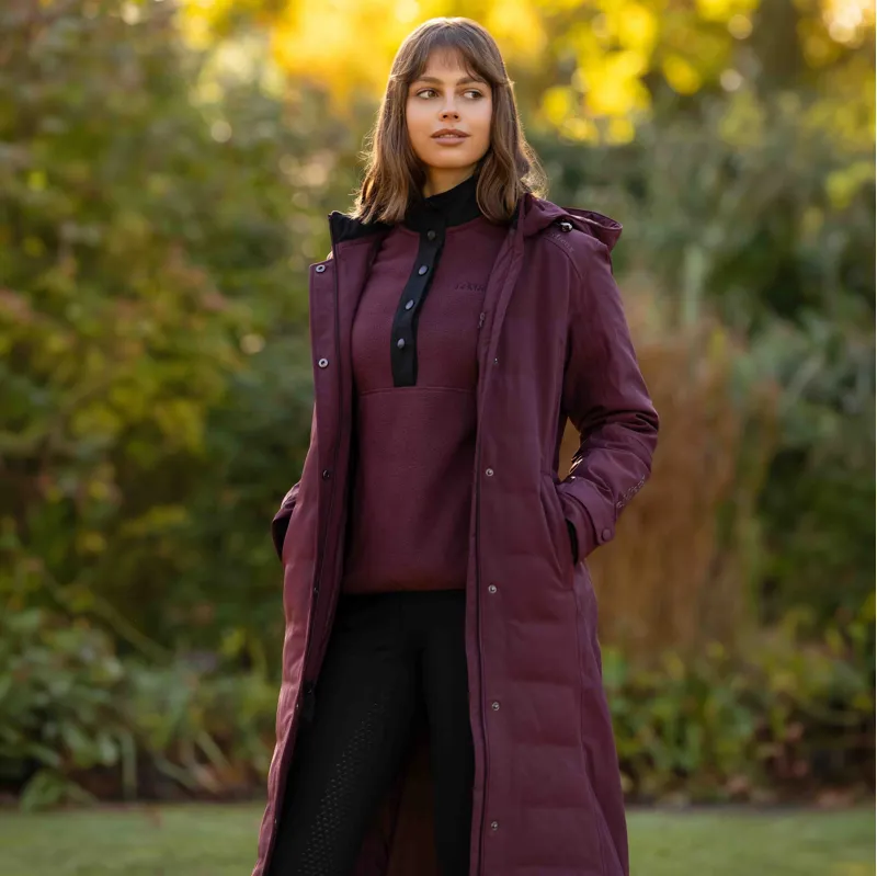 LeMieux Erin Womens Waterproof Long Padded Coat - Bramble Pre-Order-6