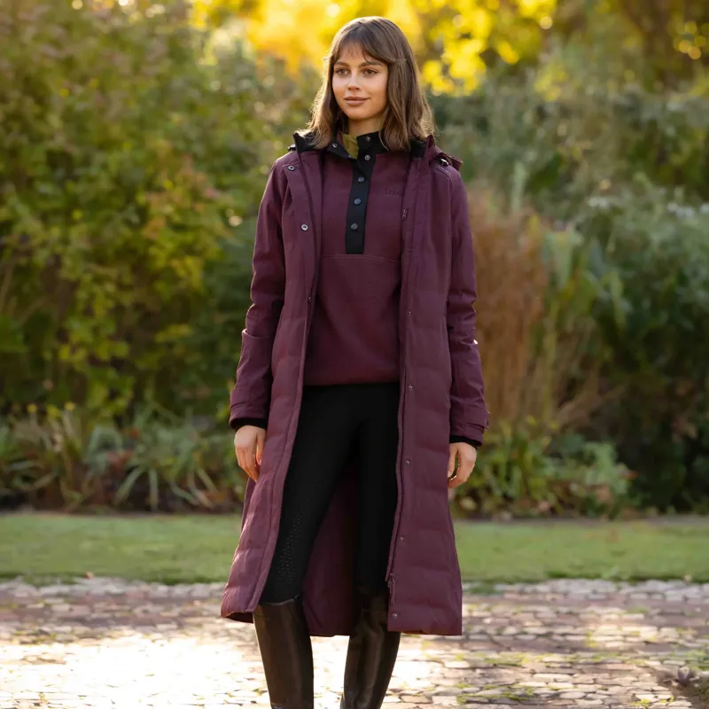 LeMieux Erin Womens Waterproof Long Padded Coat - Bramble Pre-Order-1