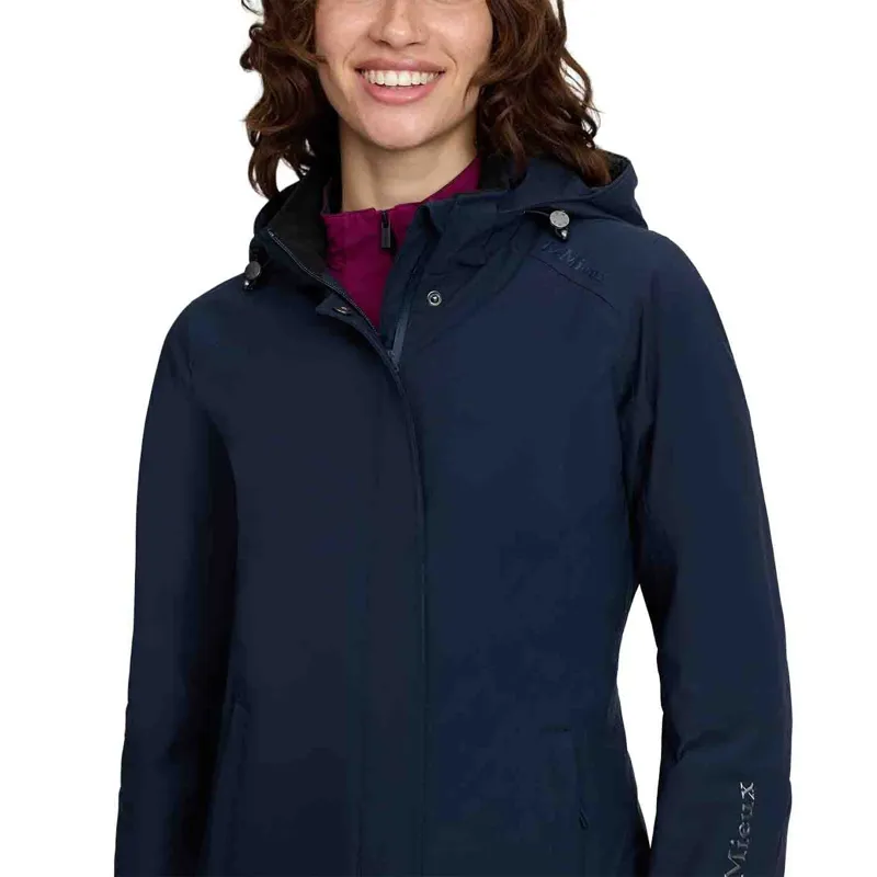 LeMieux Erin Womens Waterproof Long Padded Coat - Navy Pre-Order-4