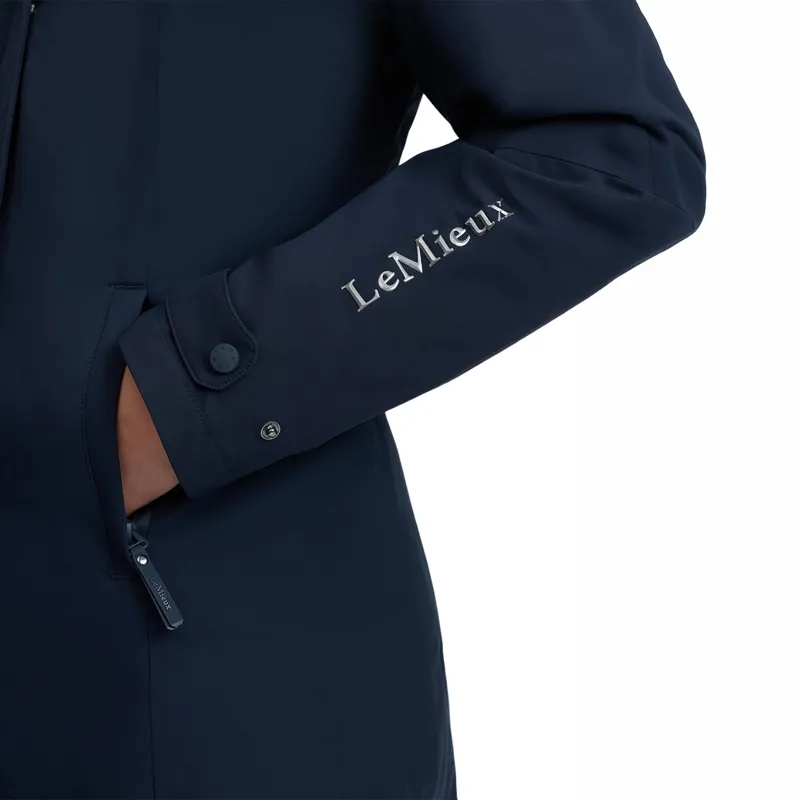 LeMieux Erin Womens Waterproof Long Padded Coat - Navy Pre-Order-8
