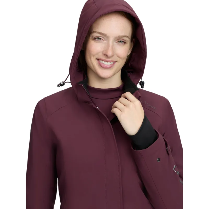 LeMieux Erin Womens Waterproof Long Padded Coat - Bramble Pre-Order-5