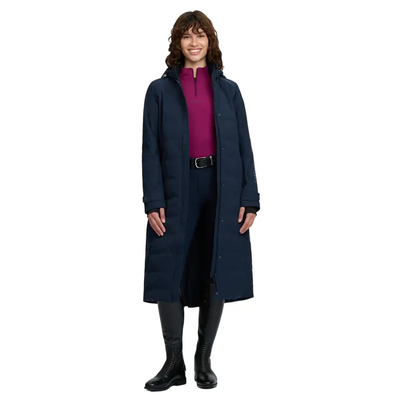 LeMieux Erin Womens Waterproof Long Padded Coat - Navy Pre-Order-5