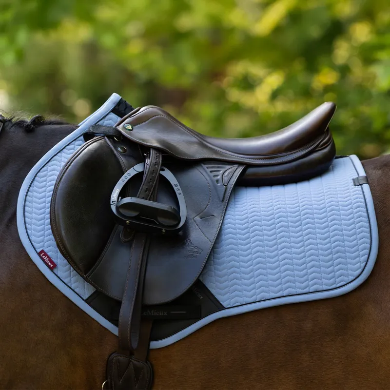 LeMieux Essence Close Contact Saddlecloth - Powder Blue-1