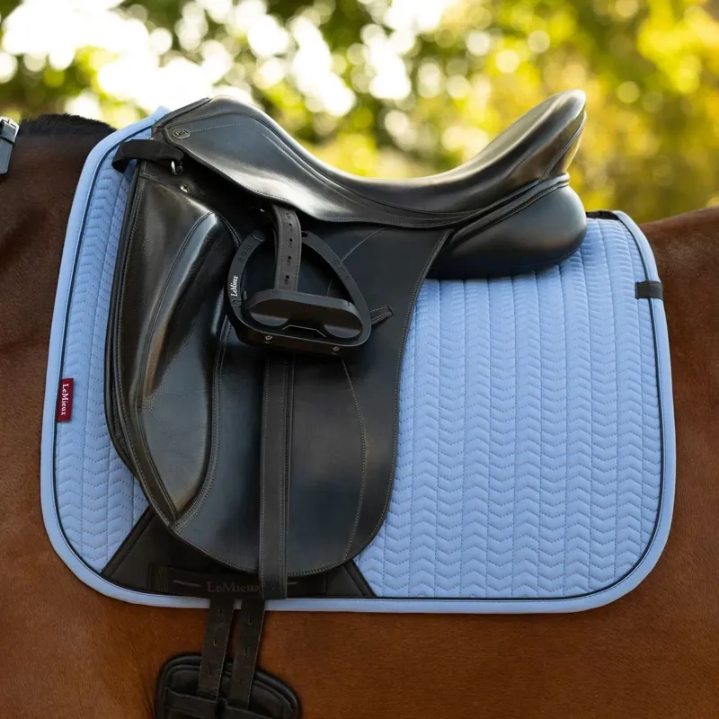 LeMieux Essence Dressage Saddlecloth - Powder Blue-2