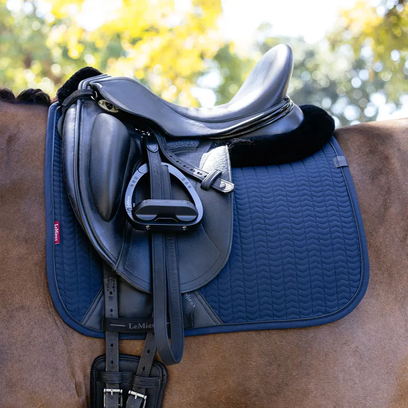 LeMieux Essence Dressage Saddlecloth - Navy-1