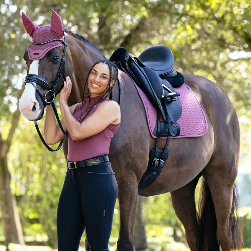 LeMieux Essence Dressage Saddlecloth - Rosewood-2