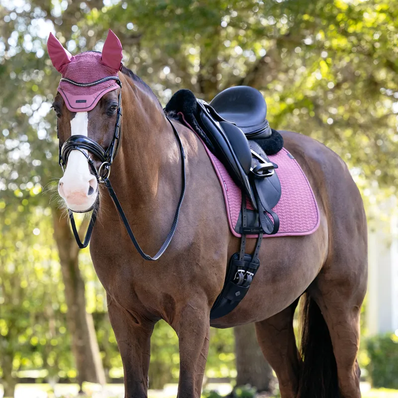LeMieux Essence Dressage Saddlecloth - Rosewood-1
