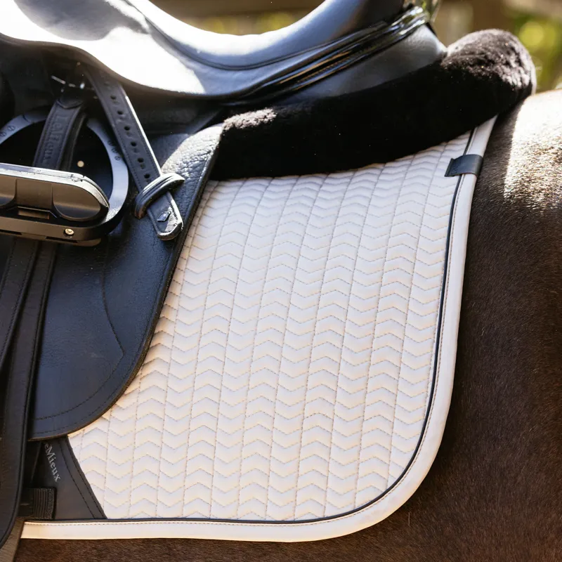 LeMieux Essence Dressage Saddlecloth - Stone-4