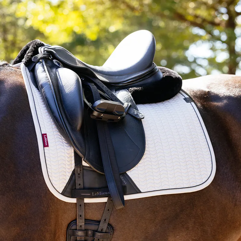 LeMieux Essence Dressage Saddlecloth - Stone-1