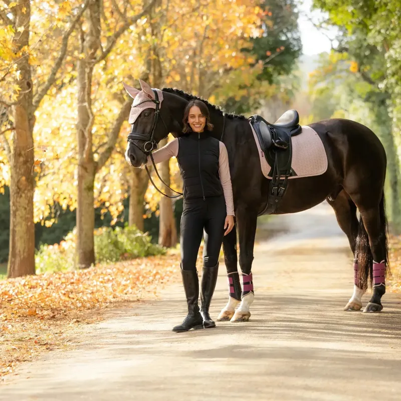 LeMieux Essence Dressage Square Saddlecloth - Wild Rose-3