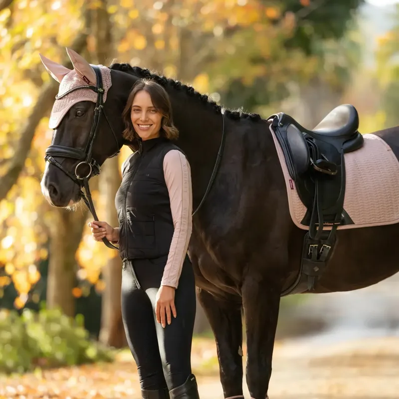 LeMieux Essence Dressage Square Saddlecloth - Wild Rose-2