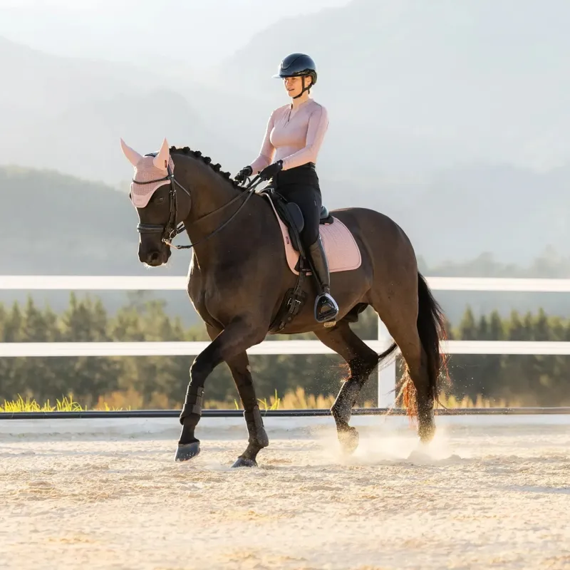 LeMieux Essence Dressage Square Saddlecloth - Wild Rose-1