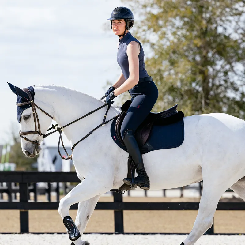 LeMieux Essence Eurojump Saddlecloth - Navy-1