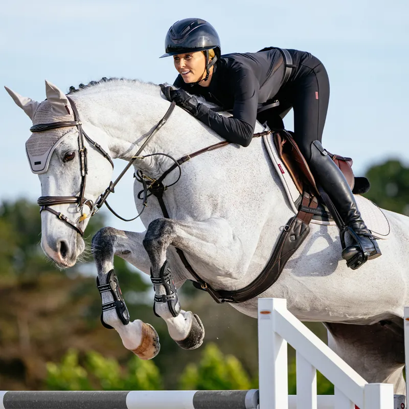LeMieux Essence Eurojump Saddlecloth - Stone-3