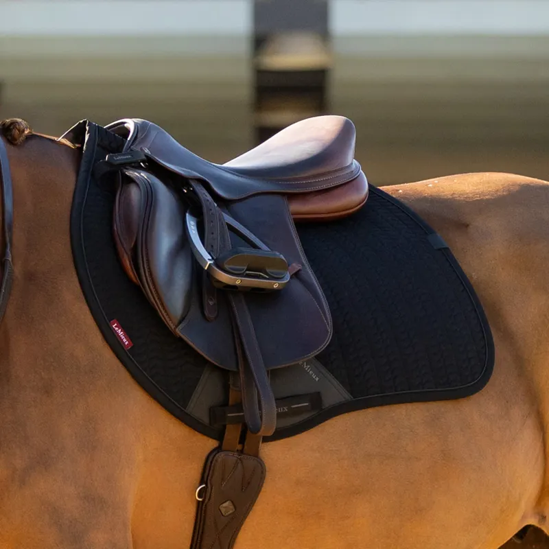 LeMieux Essence Eurojump Saddlecloth - Black-1