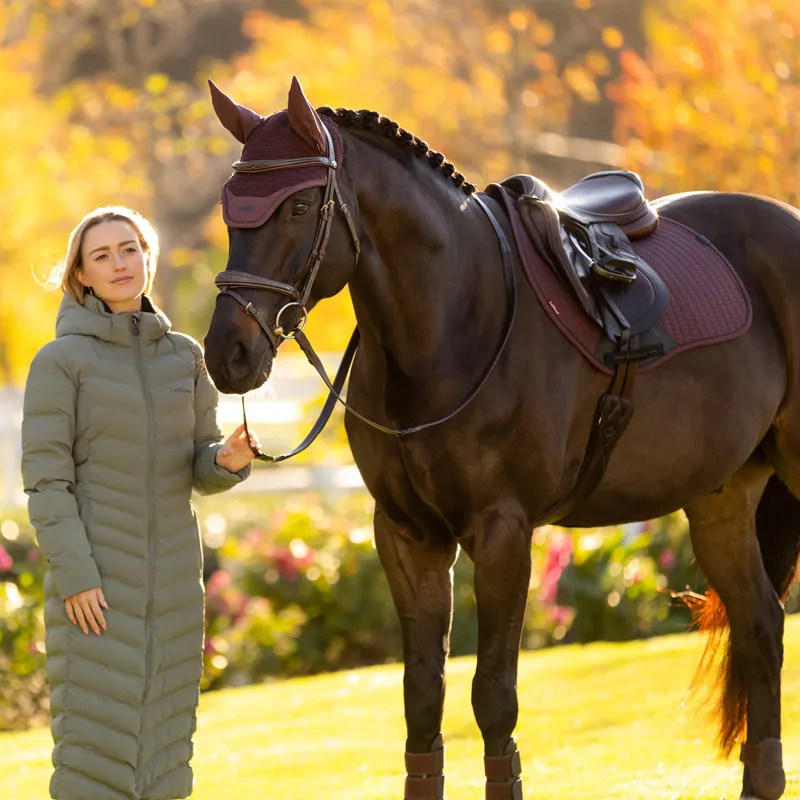 LeMieux Essence Eurojump Saddlecloth - Damson-3