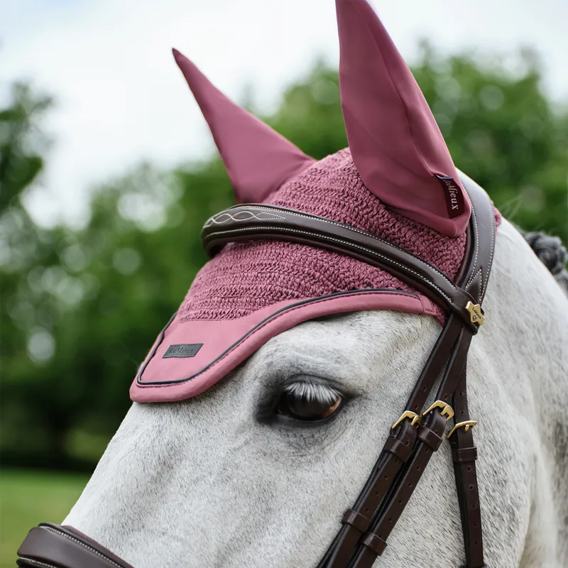 LeMieux Essence Fly Hood - Rosewood-4