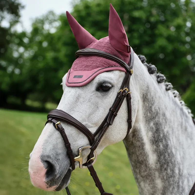 LeMieux Essence Acoustic Soundless Fly Hood - Rosewood-1