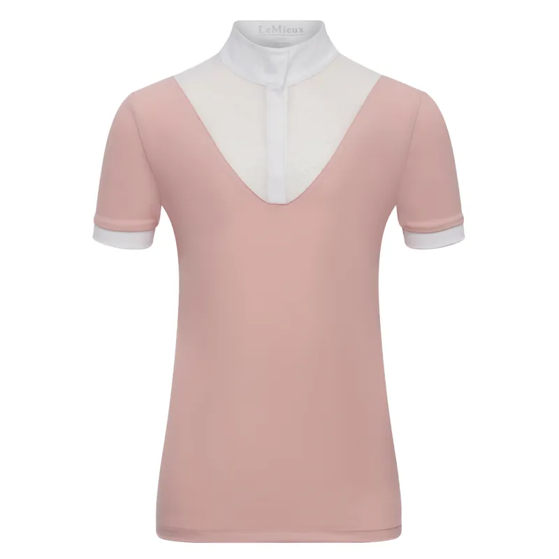 LeMieux Eva Young Rider Short Sleeve Show Shirt - Blossom-2