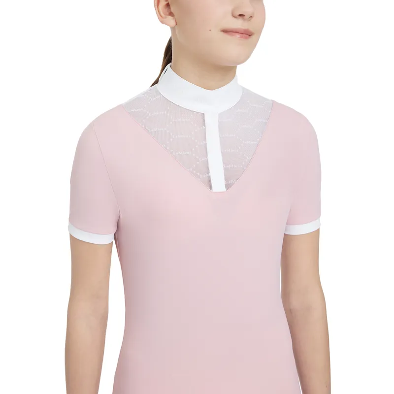 LeMieux Eva Young Rider Short Sleeve Show Shirt - Blossom-3