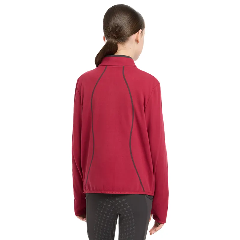 LeMieux Felicity Young Rider Zip Through Fleece - Ember-6