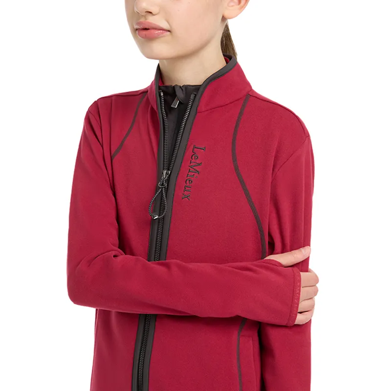 LeMieux Felicity Young Rider Zip Through Fleece - Ember-5