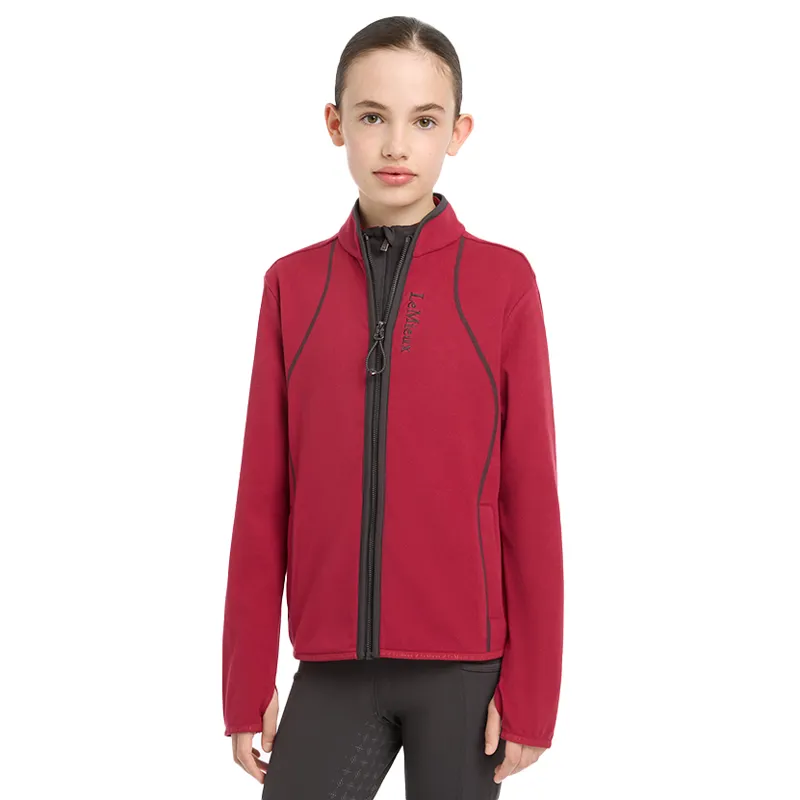 LeMieux Felicity Young Rider Zip Through Fleece - Ember-4
