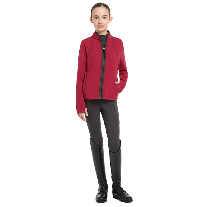 LeMieux Felicity Young Rider Zip Through Fleece - Ember-3