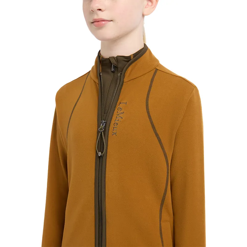 LeMieux Felicity Young Rider Zip Through Fleece - Ginger-6