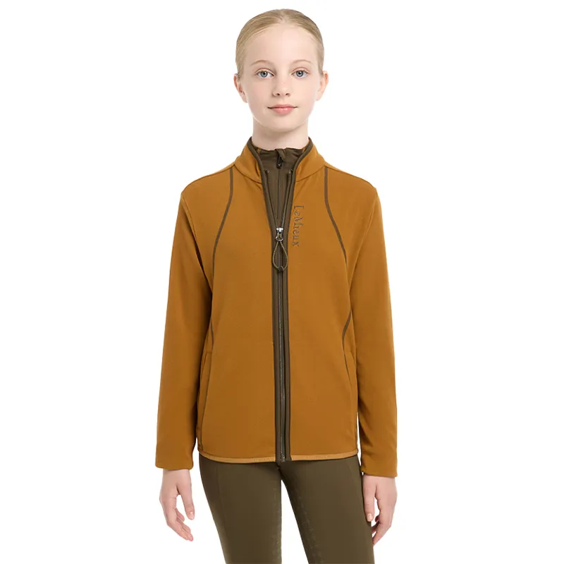 LeMieux Felicity Young Rider Zip Through Fleece - Ginger-1