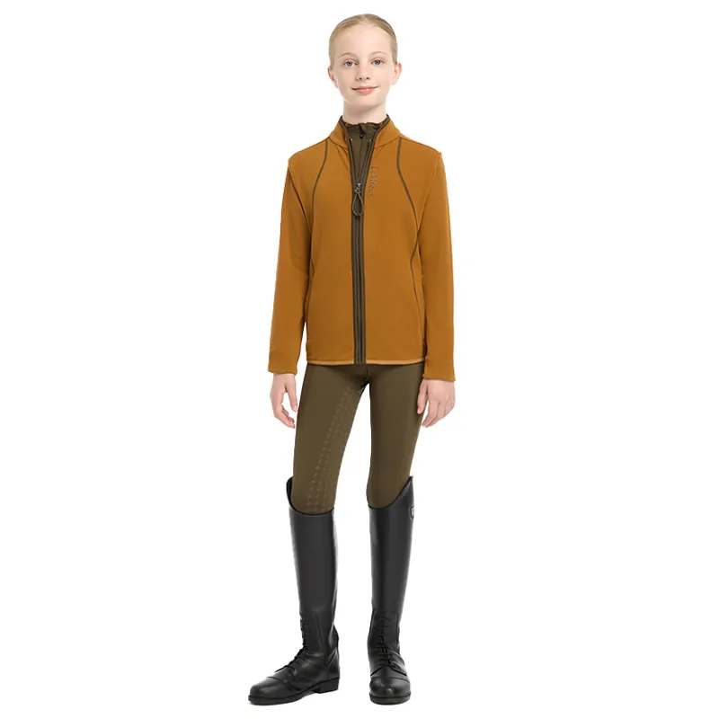 LeMieux Felicity Young Rider Zip Through Fleece - Ginger-5