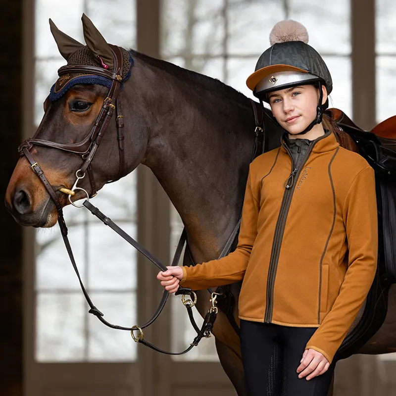 LeMieux Felicity Young Rider Zip Through Fleece - Ginger-8