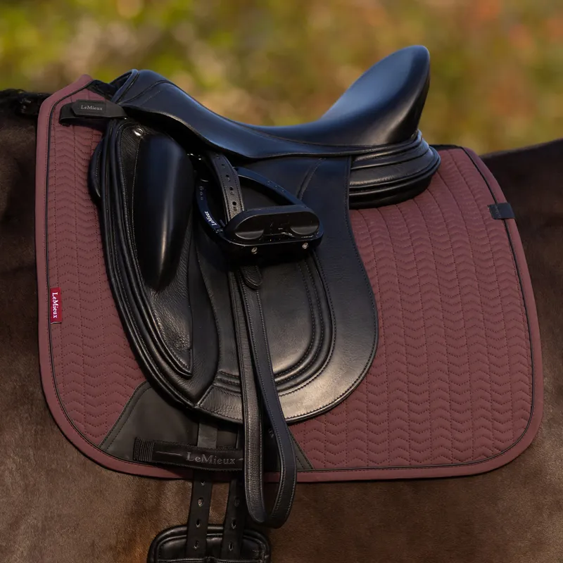 LeMieux Essence Dressage Saddlecloth - Damson-1