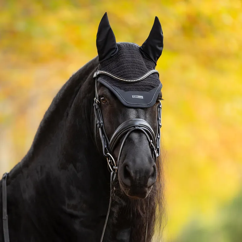 LeMieux Essence Fly Hood - Black-3