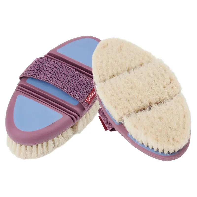 LeMieux Flexi Goats Hair Body Brush - Powder Blue