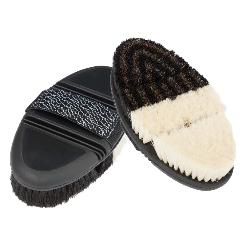 LeMieux Flexi Half and Half Finishing Brush - Black