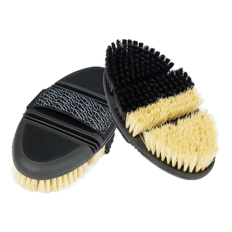 LeMieux Flexi Half and Half Grooming Brush - Black