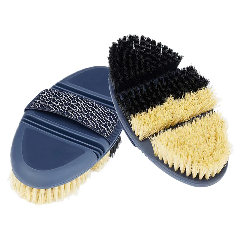LeMieux Flexi Half and Half Grooming Brush - Navy
