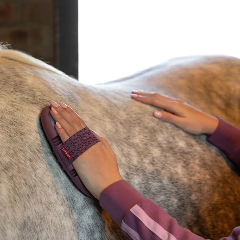 LeMieux Flexi Massage Brush - Powder Blue-2