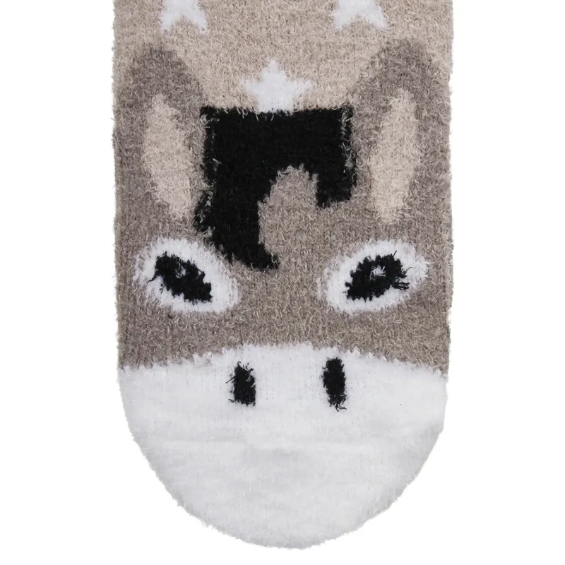 LeMieux Fluffy Character Adults Socks - Donkey-2